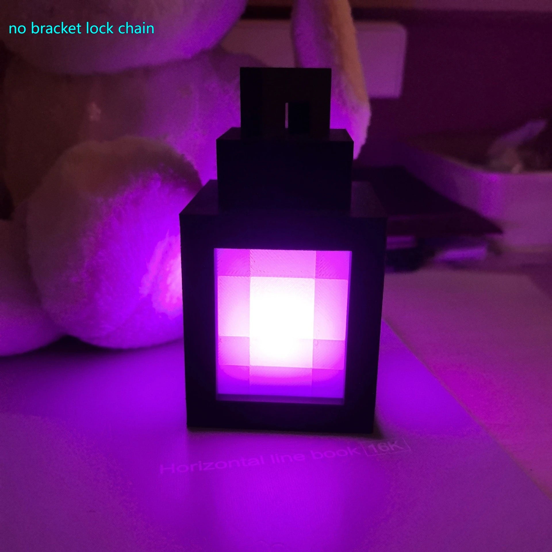 Type-C Rechargeable Mine Brownstone Torch Lamp Gaming Themed Multi-Color LED Night Light Desktop Wall Mount Remote Control Gift