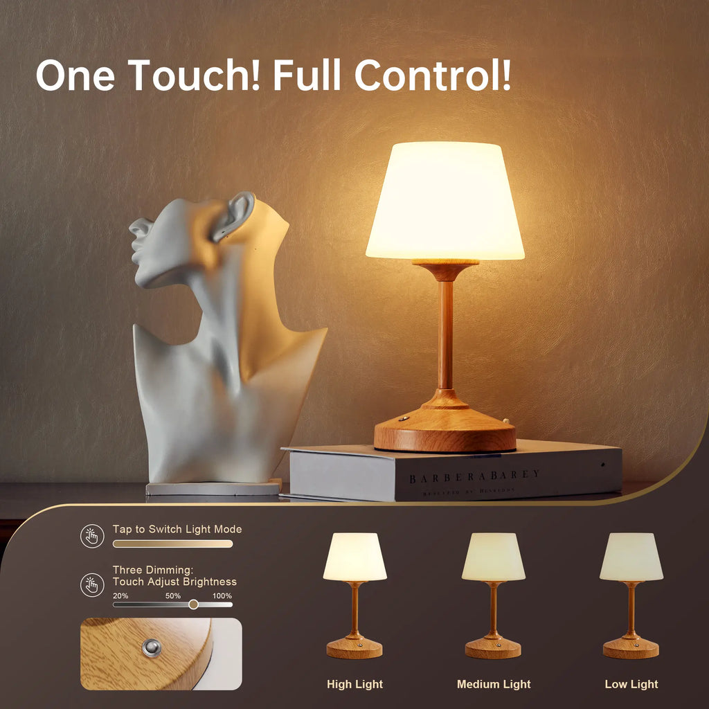 Waterproof Shower Lamp,Cordless Table Lamp,,Rechargeable Battery Operated Lamps, Touch Dimmable Small Outdoor Lamps,4000Mah LED Indoor Nightlight Atmosphere Lighting