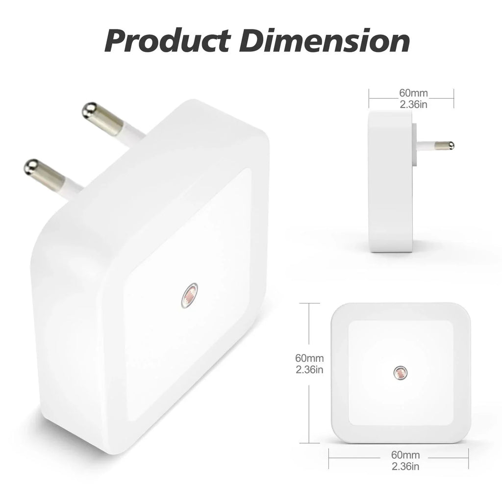 1-8Pcs Night Light,Night Lights Plug into Wall,Nightlight Night Light for Adults,Plug in Night Lights,Bathroom Bedroom Soft Whit