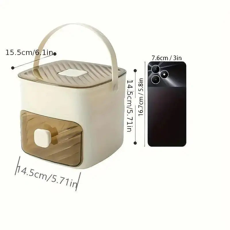 【Fathersdaygift】Handheld Ice Bucket, 48-Cell Ice Cube Tray, Ice Mold, Freezing Tool — Food-Grade, Large-Capacity, Home Press-Type Ice Cube Tray