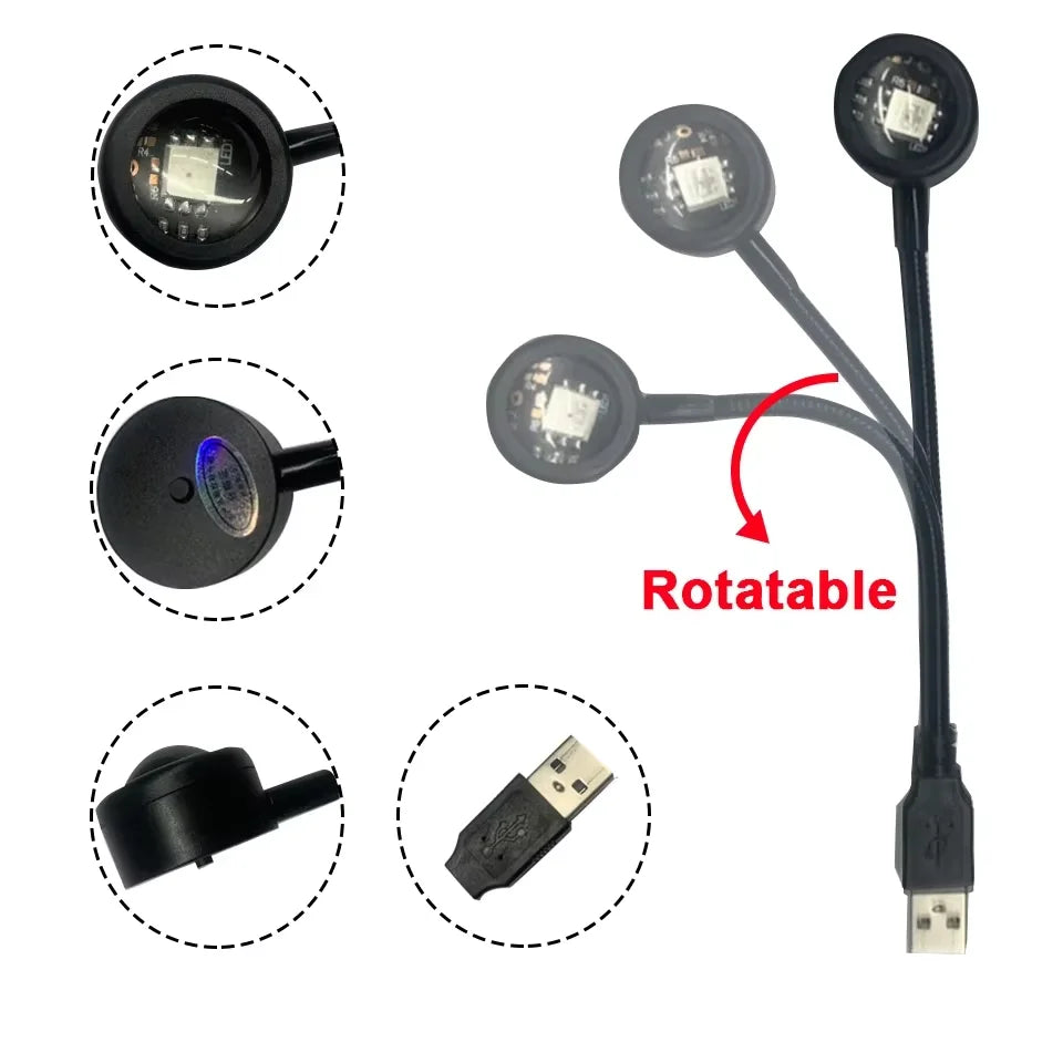 LED Sunset Projection Lamp USB Mood Light for Bedroom Living Room Photography Wall Decor Birthday Party