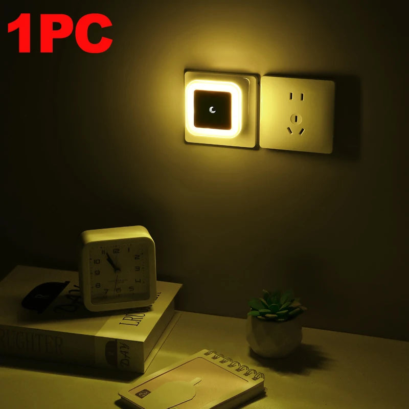 1-8Pcs Night Light,Night Lights Plug into Wall,Nightlight Night Light for Adults,Plug in Night Lights,Bathroom Bedroom Soft Whit