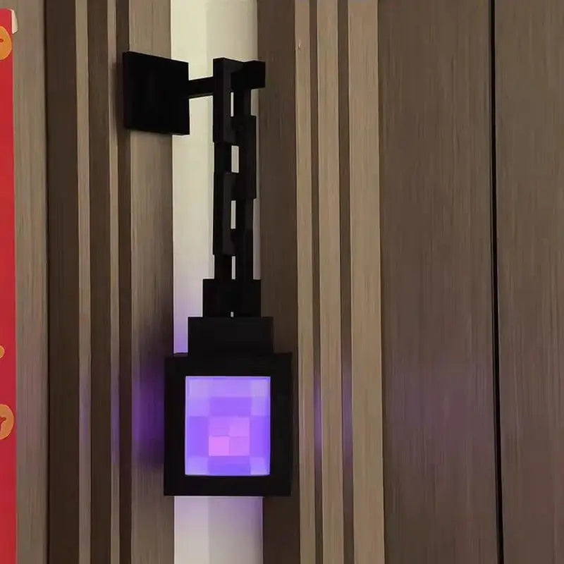 Type-C Rechargeable Mine Brownstone Torch Lamp Gaming Themed Multi-Color LED Night Light Desktop Wall Mount Remote Control Gift