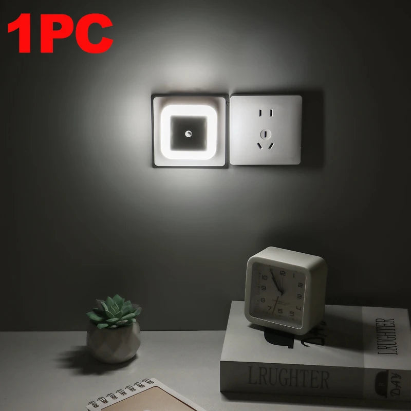 1-8Pcs Night Light,Night Lights Plug into Wall,Nightlight Night Light for Adults,Plug in Night Lights,Bathroom Bedroom Soft Whit