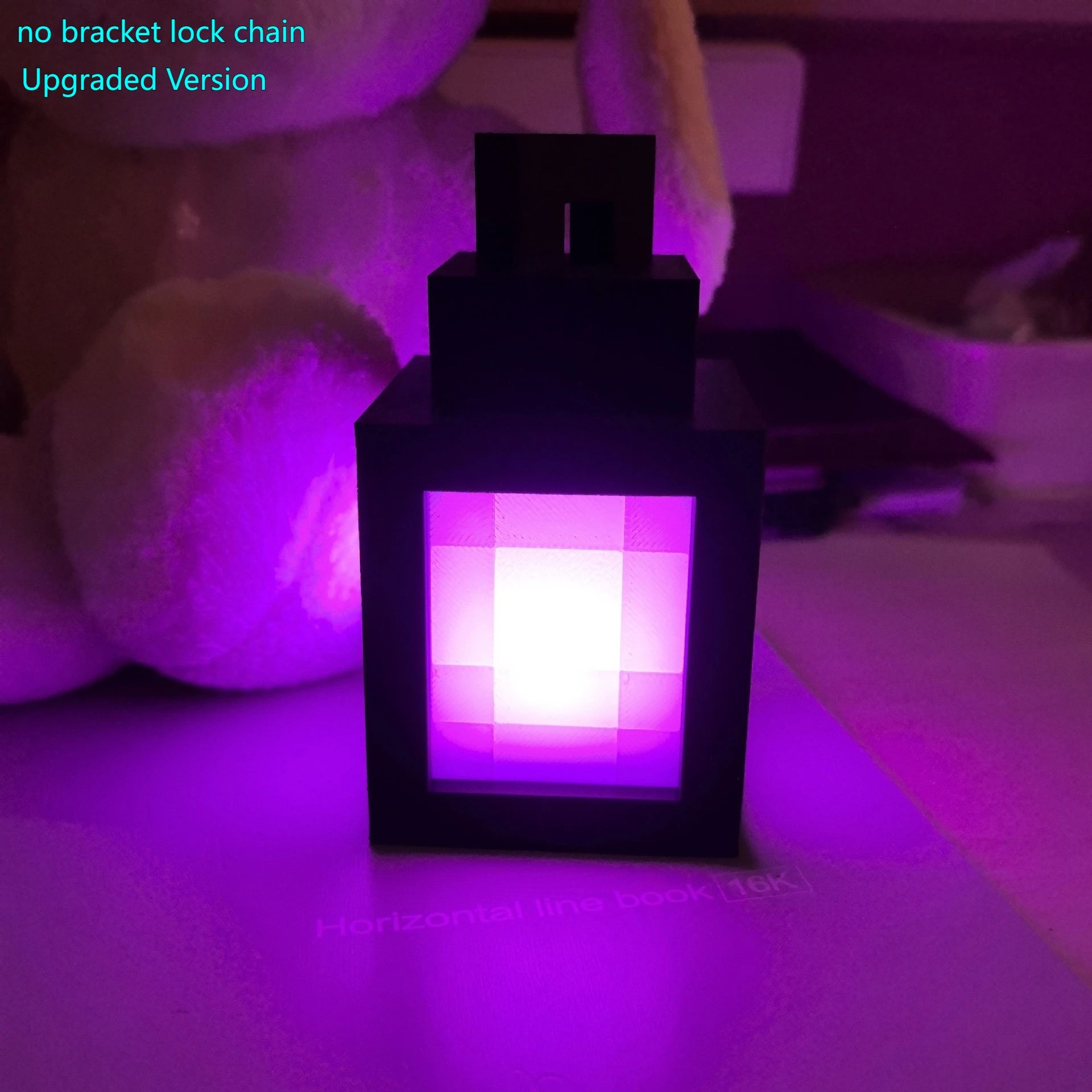 Type-C Rechargeable Mine Brownstone Torch Lamp Gaming Themed Multi-Color LED Night Light Desktop Wall Mount Remote Control Gift